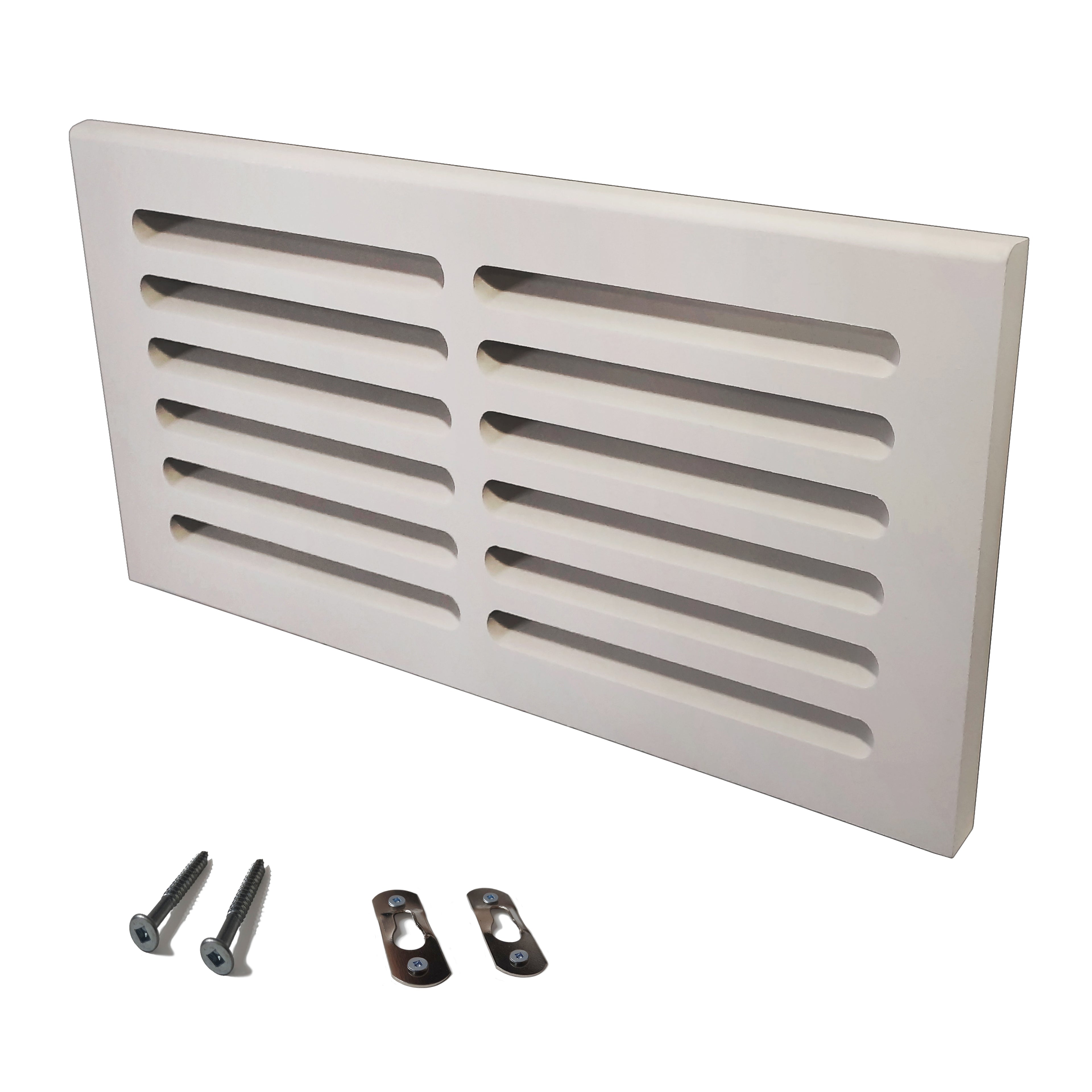 Svalzke 14 x 6" Cold Air Return | Install Kit | 3/4 x 16 x 8" Grill for Floor Level