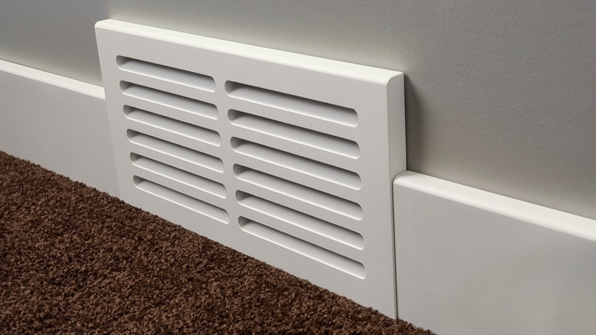Svalzke 14 x 6" Cold Air Return | Install Kit | 3/4 x 16 x 8" Grill for Floor Level