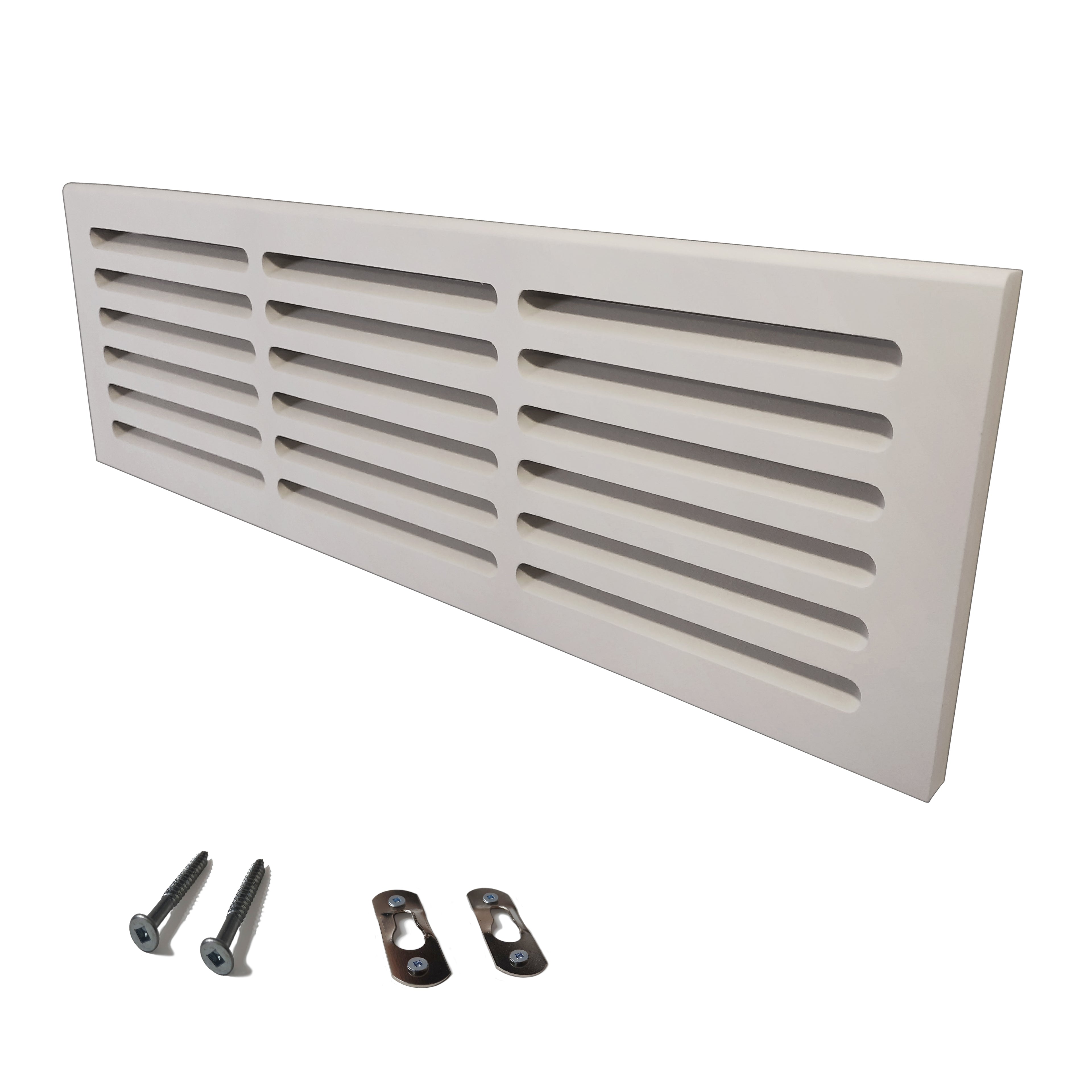 Svalzke 24 x 6" Cold Air Return | Install Kit | 3/4 x 26 x 8" Grill for Floor Level