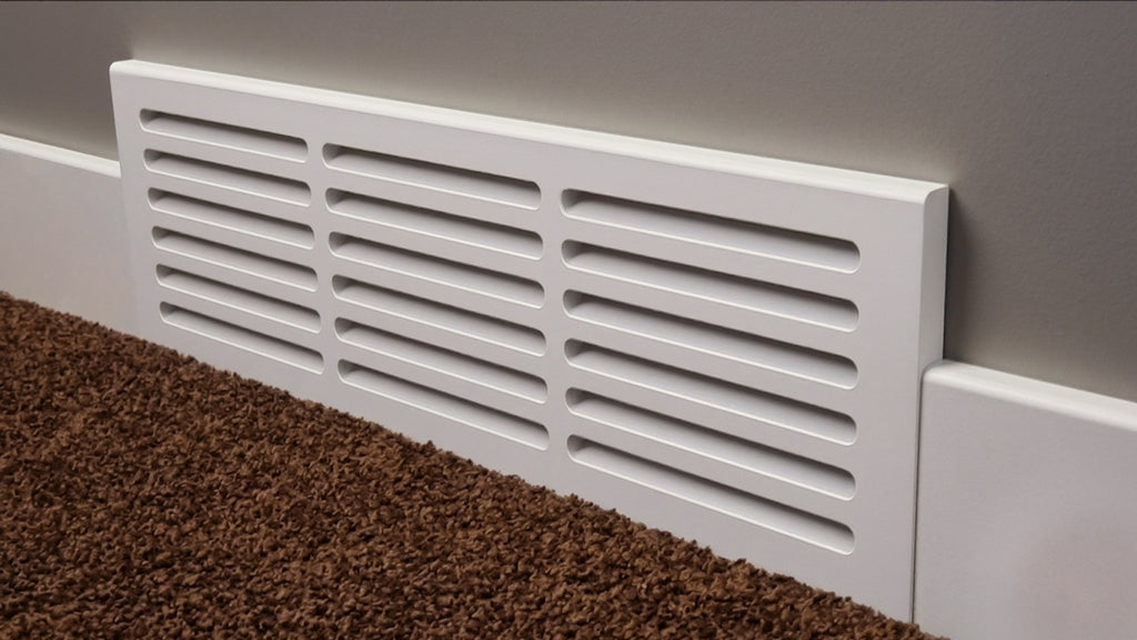Svalzke 24 x 6" Cold Air Returns | Case Pack of 14 Vents | 3/4 x 26 x 8" Grills for Floor Level