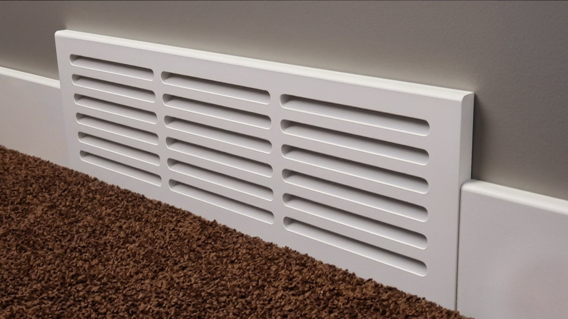 Svalzke 24 x 6" Cold Air Return | Install Kit | 3/4 x 26 x 8" Grill for Floor Level