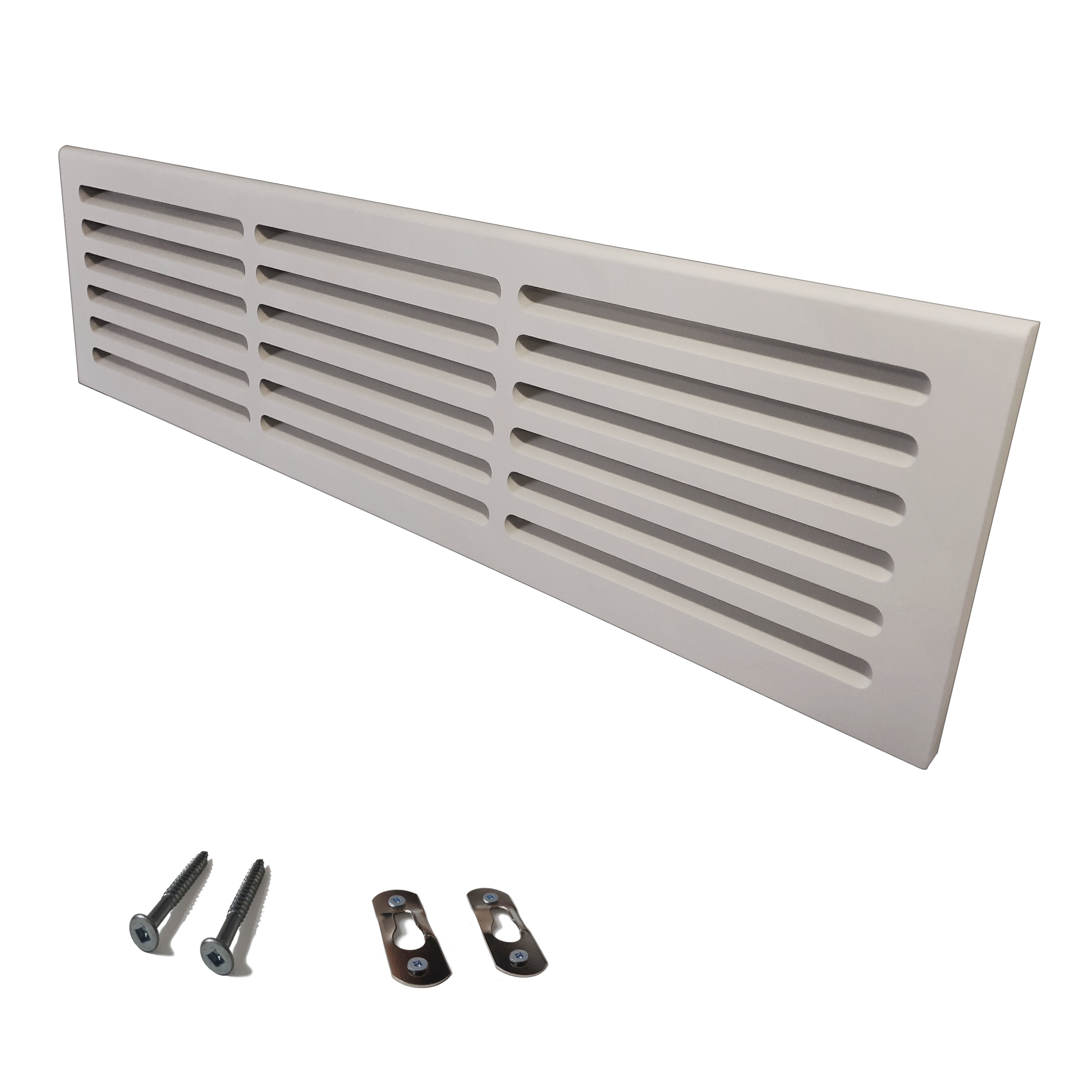 Svalzke 30 x 6" Cold Air Return | Install Kit | 3/4 x 32 x 8" Grill for Floor Level