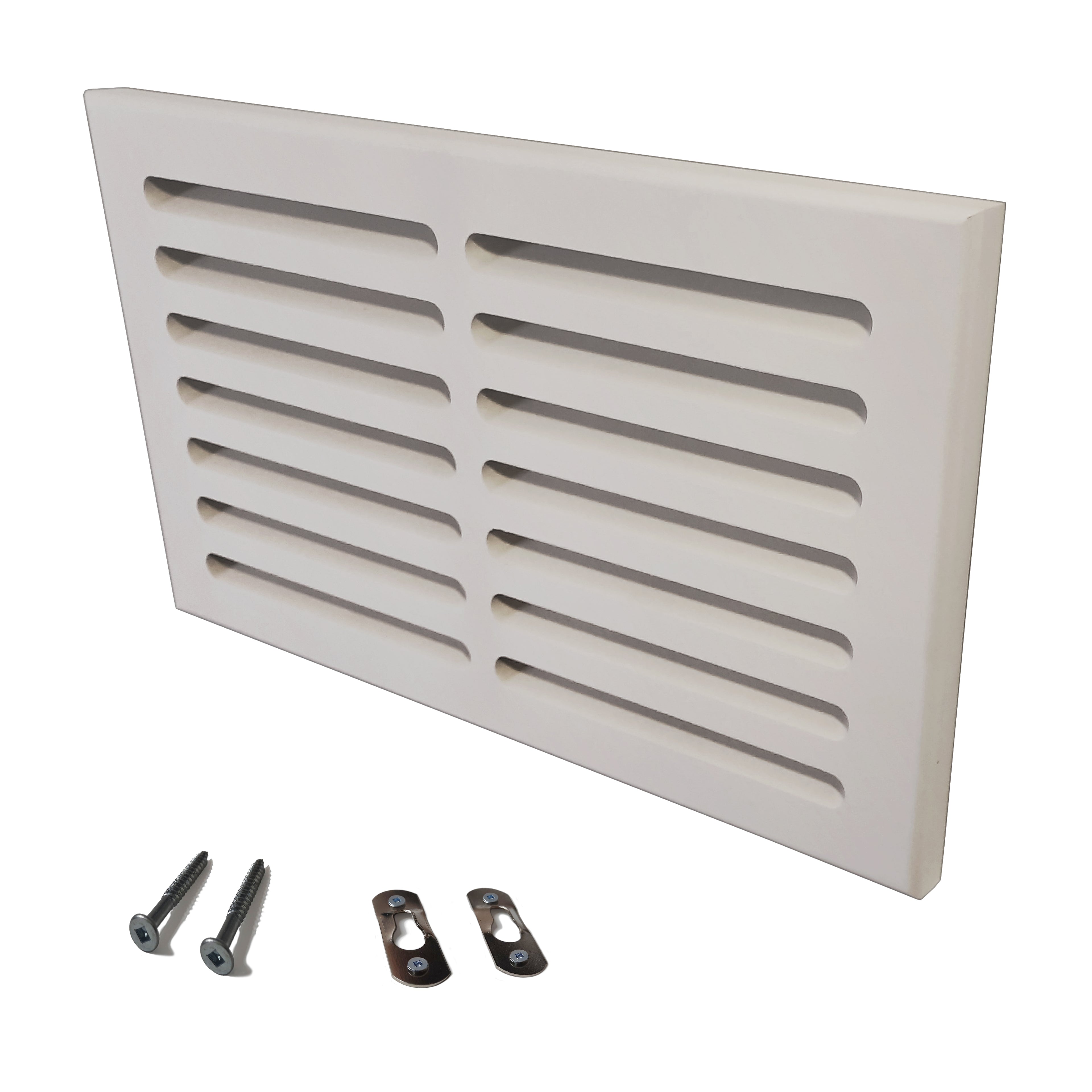 Svalzke 14 x 8" Cold Air Return | Install Kit | 3/4 x 16 x 10" Grill for Mid Wall
