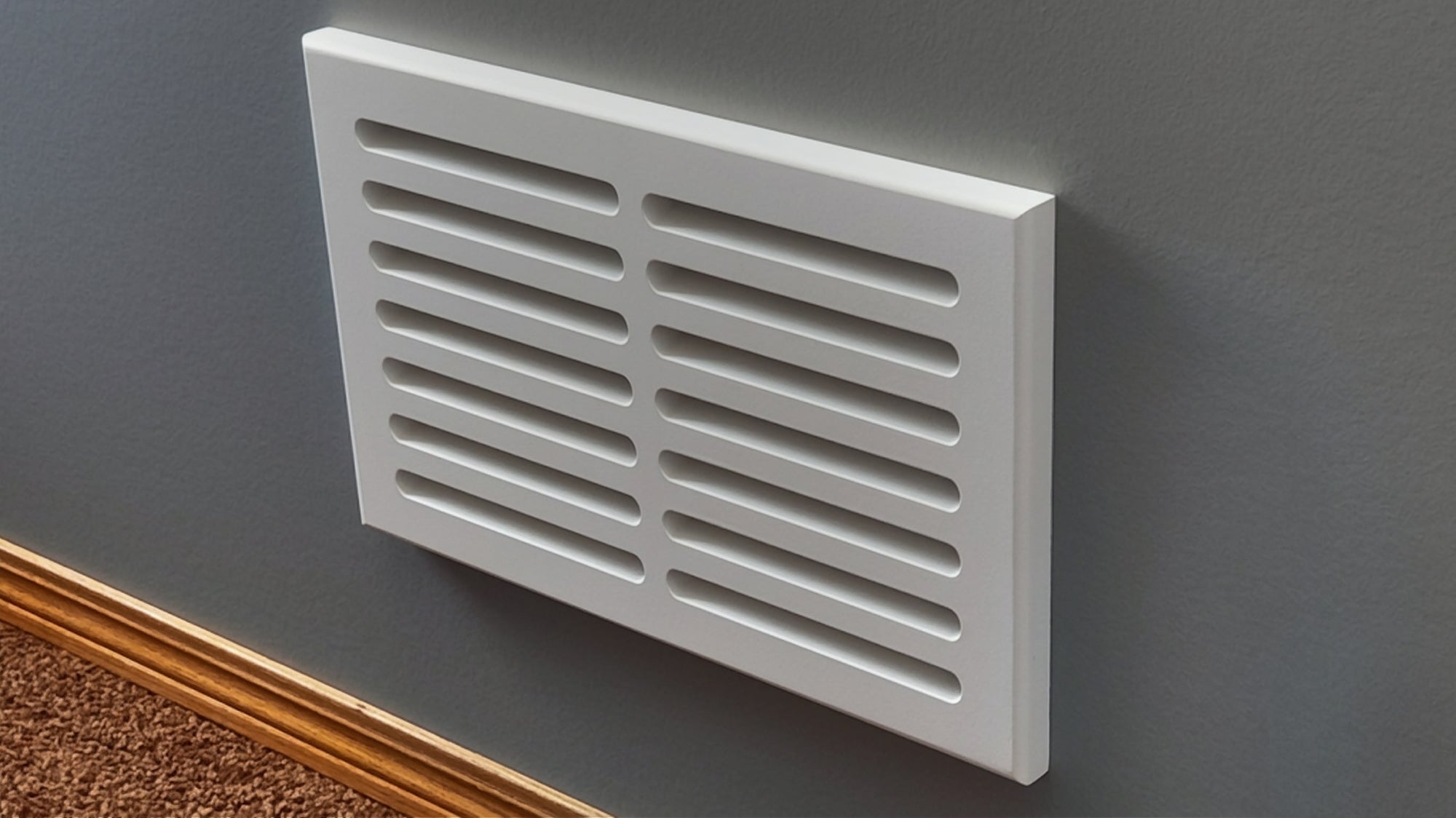 Svalzke 14 x 8" Cold Air Return | Install Kit | 3/4 x 16 x 10" Grill for Mid Wall