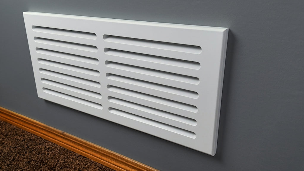 Svalzke 20 x 8" Cold Air Return | Install Kit | 3/4 x 22 x 10" Grill for Mid Wall