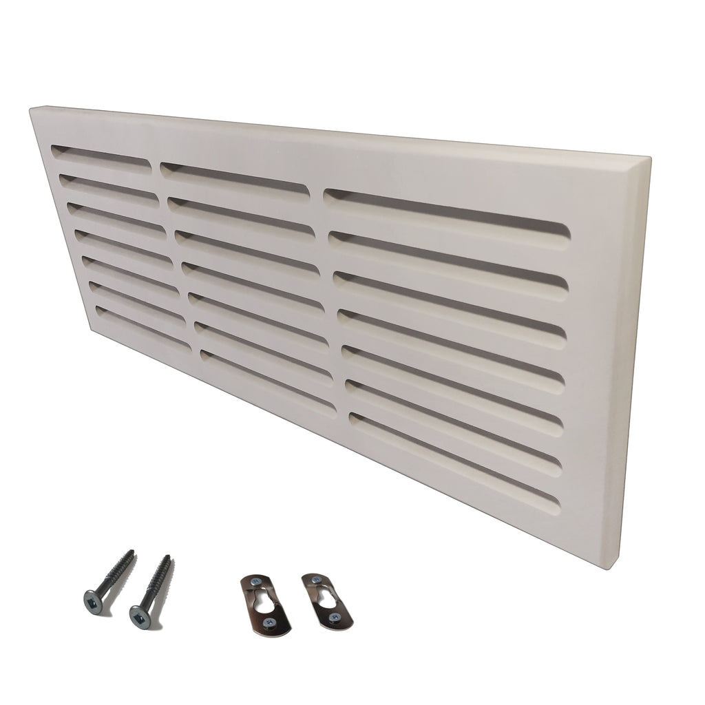 Svalzke 24 x 8" Cold Air Return | Install Kit | 3/4 x 26 x 10" Grill for Mid Wall